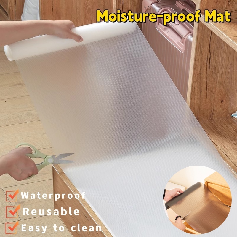 EVA Kitchen Oilproof Mat Waterproof Non-Slip Cabinet Drawer Liner Cover ...