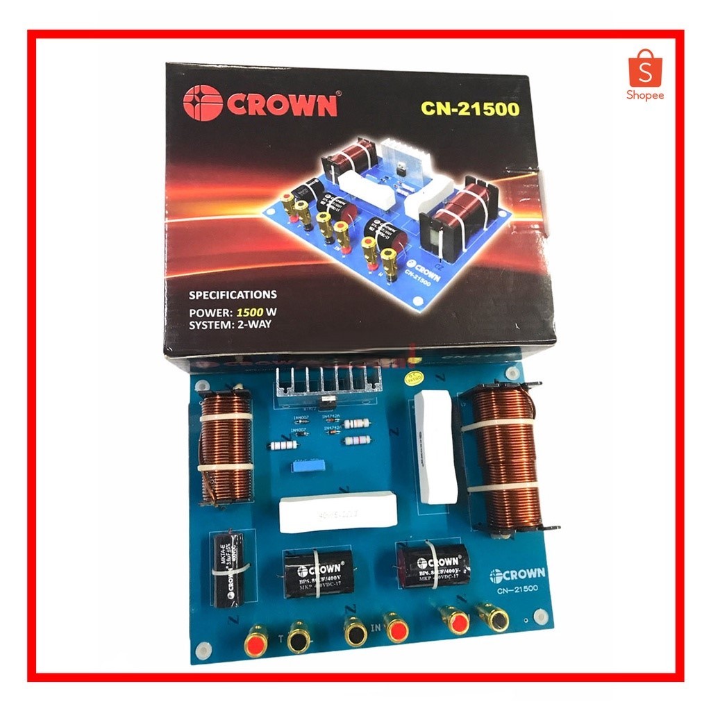 Crown CN-21500 1500w 2way crossover network dividing network | Shopee ...