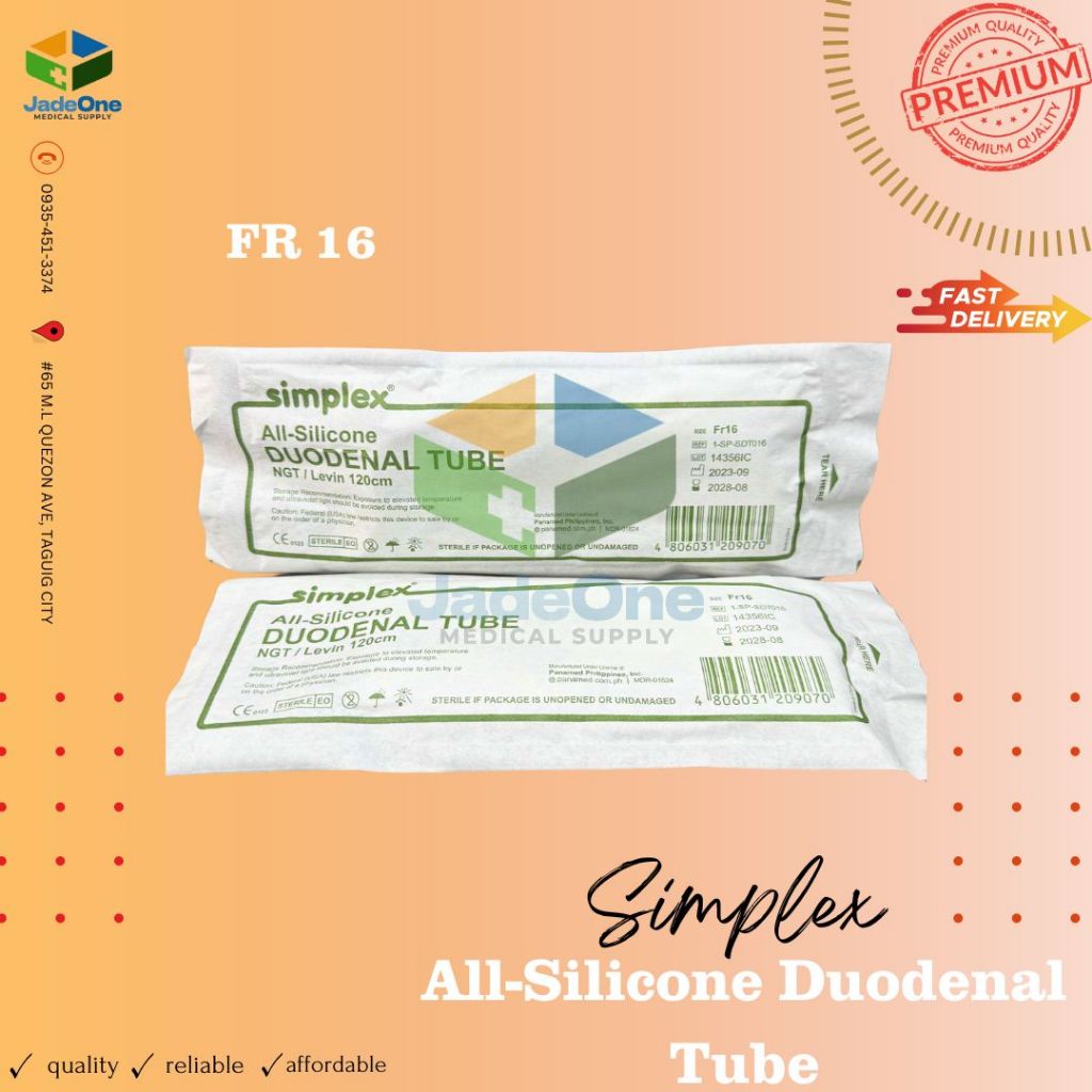 SIMPLEX All-Silicone Duodenal Tube (10's/Box) | Shopee Philippines