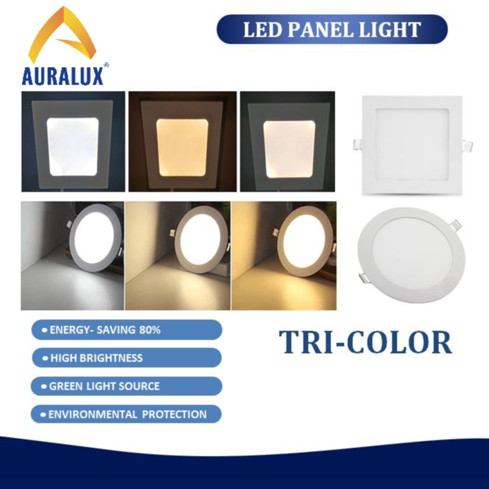 Auralux LED Downlight Recessed Pinlight 3W/6W/9W Tri-Color Panel ...