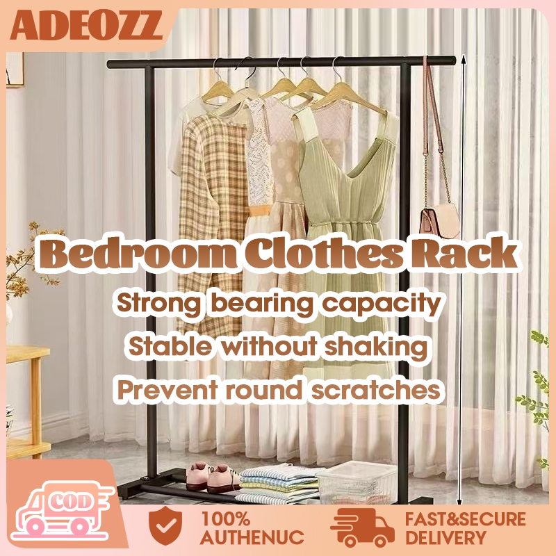 Bedroom Clothes Hanger Drying Rack Single Pole Balcony Drying Rack ...