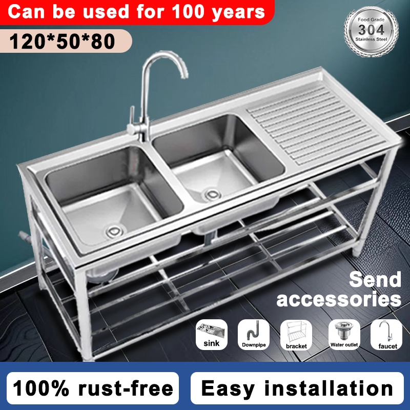 【Lowest price】 lababo stainless steel complete set kitchen sink ...