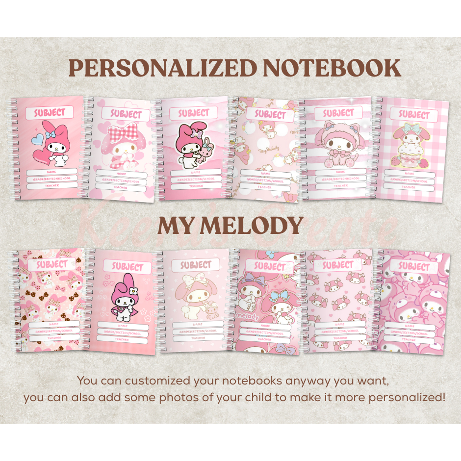 SPIRAL CUSTOMIZED - PERSONALIZED NOTEBOOK with NAME, SUBJECT and ...