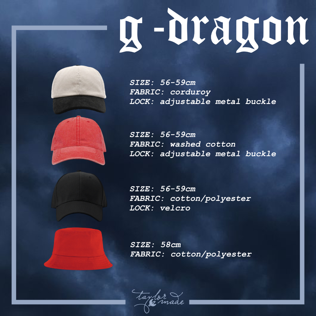 G-DRAGON UBERMENSCH CAP / BUCKET HAT | Übermensch Manila GDRAGON