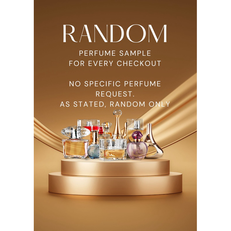Random perfume sample freebie decant along with your decant orders ...