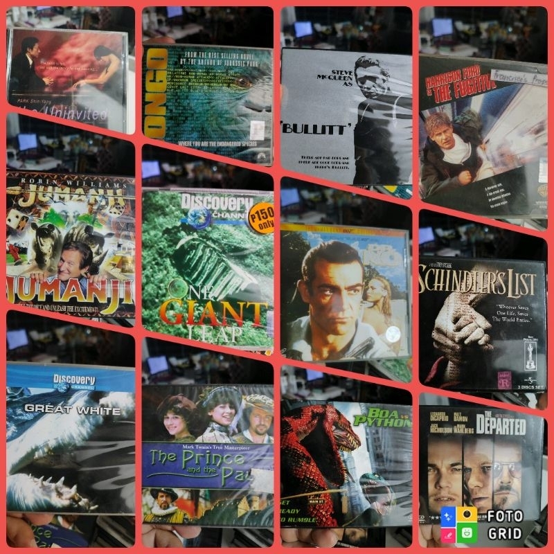 Vintage Preloved Random Original VCD Movies {Assorted} 4/29 | Shopee ...
