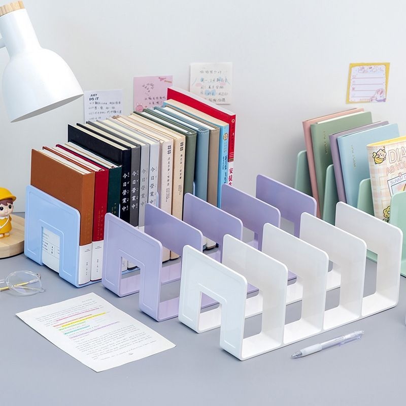 Multi-function Book Magazine Bookshelf Storage Bookends Stand Desk ...