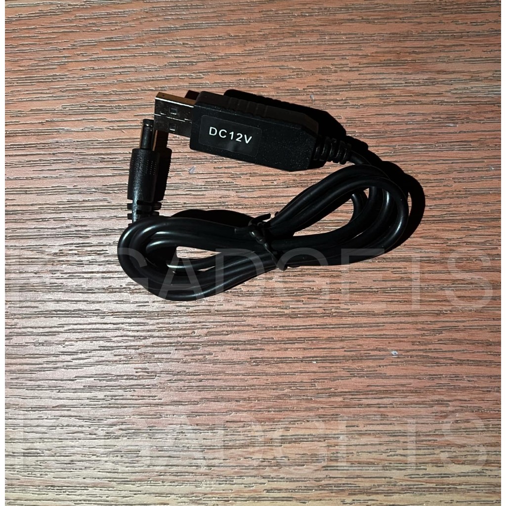 (AUTHENTIC) STEP UP CABLE POWER 5V to 12V // POWER BANK / ANY to YOUR ...