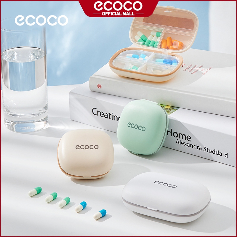 Ecoco Medicine Organizer Box Portable Tablet Pill Storage Case ...