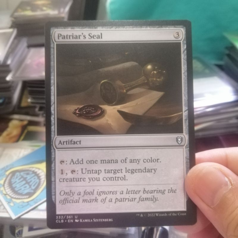 1 Patriar's Seal CLB MTG card magic the gathering EDH | Shopee Philippines