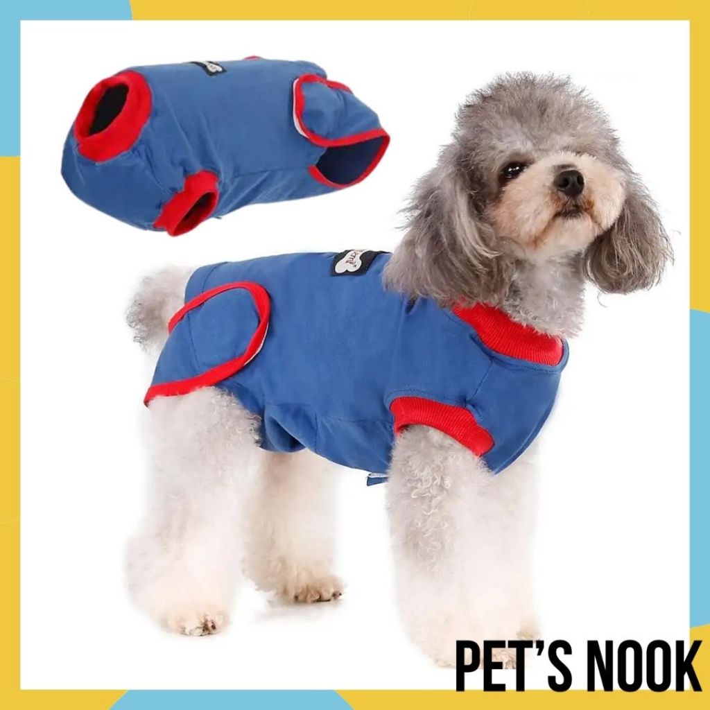 Recovery Suit Cloth E Collar For Dogs Pet's Nook Dog Recovery Suit - Main Image