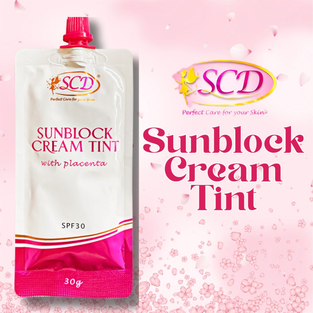 SCD Sunblock Cream Tint with Placenta SPF 30 - Protects Skin from Sun ...