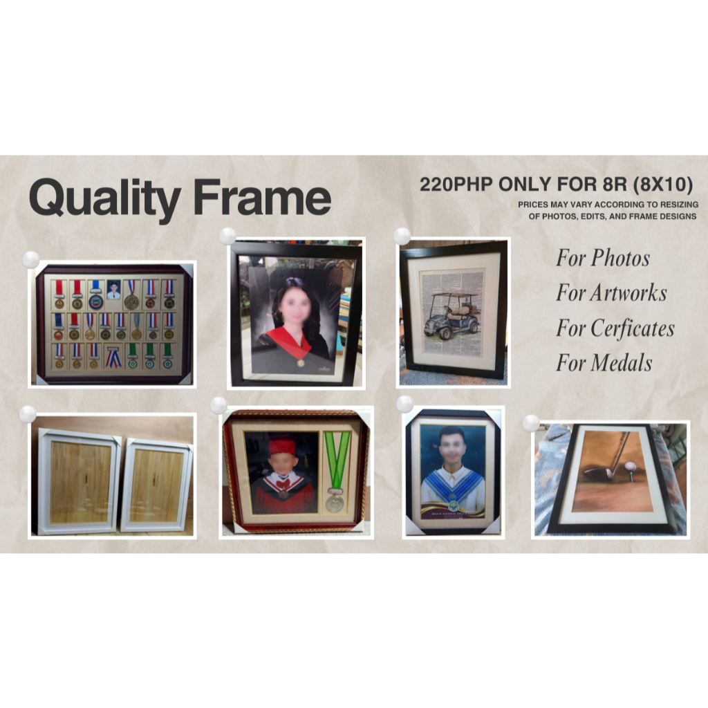 Shiloh Line Quality Frames (for Photos, Artworks, Cerficates, or Medals ...