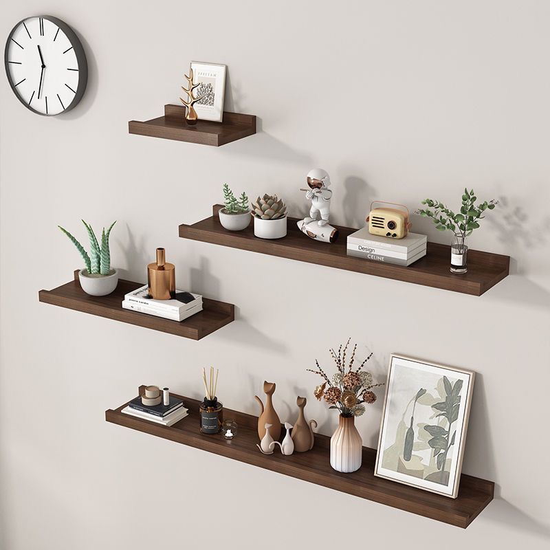 4PCS Wall Mounted Wooden Storage Rack Wall Display Stand Wall ...