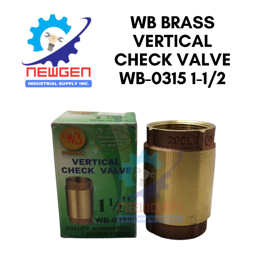 WB BRASS VERTICAL CHECK VALVE WB-0315 1-1/2 | Shopee Philippines