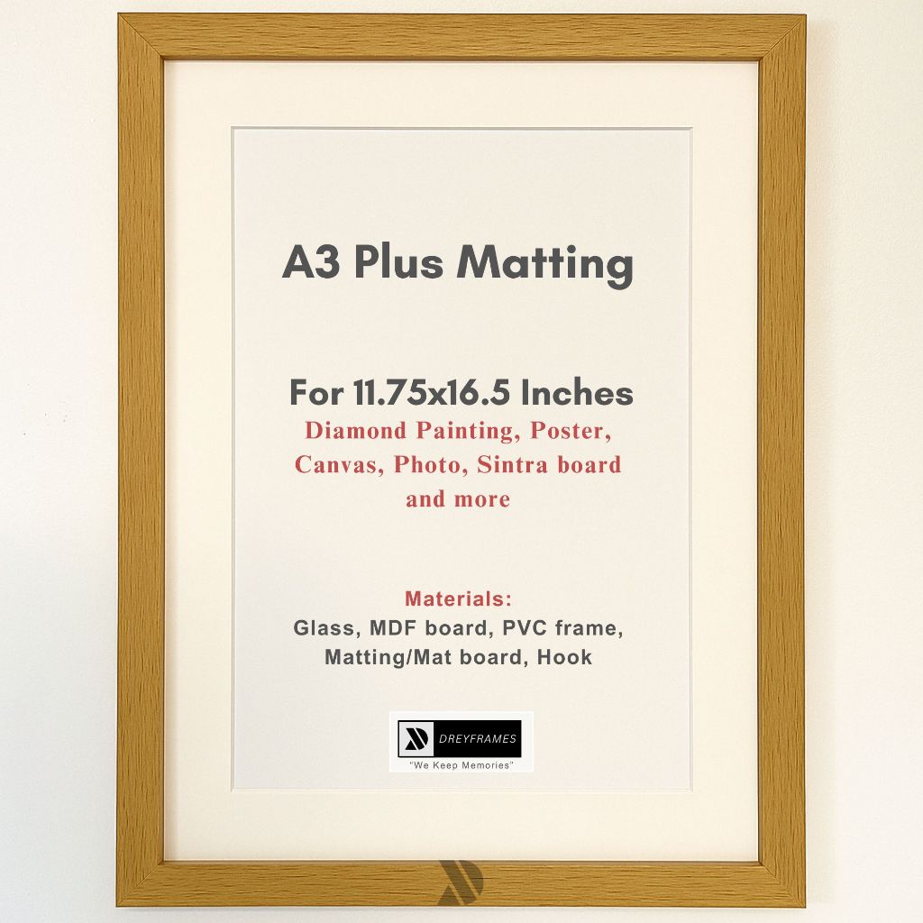 Dreyframes A3 11.75x16.5 Inches Plus Matting Picture Frame - Ready to ...