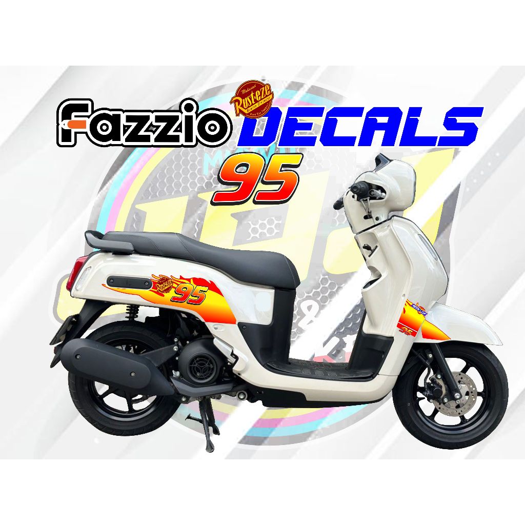 Fazzio Mcqueen 95 Decals - High Quality Sticker | Shopee Philippines