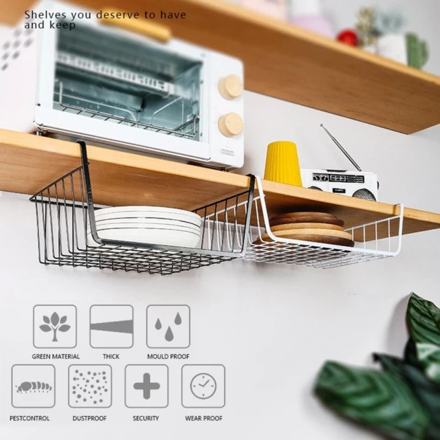 Storage Rack Desk Book Hanging Basket Small Shelf Wardrobe Hanging ...