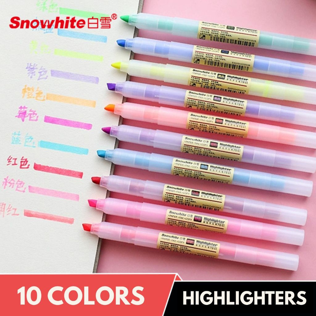 Minimalist style Subdued Light Highlighter Pen | Shopee Philippines