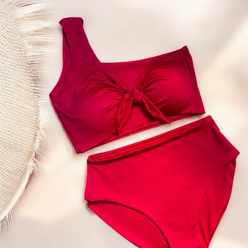 MARIE ONE SHOULDER BIKINI SET SWIMSUIT COLLECTION NYLON SPANDEX ...
