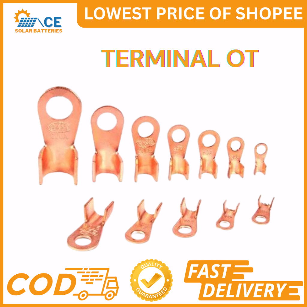 COPPER TERMINAL OT - 60A 80A 150A 250A 400A 500A Series Connector ...