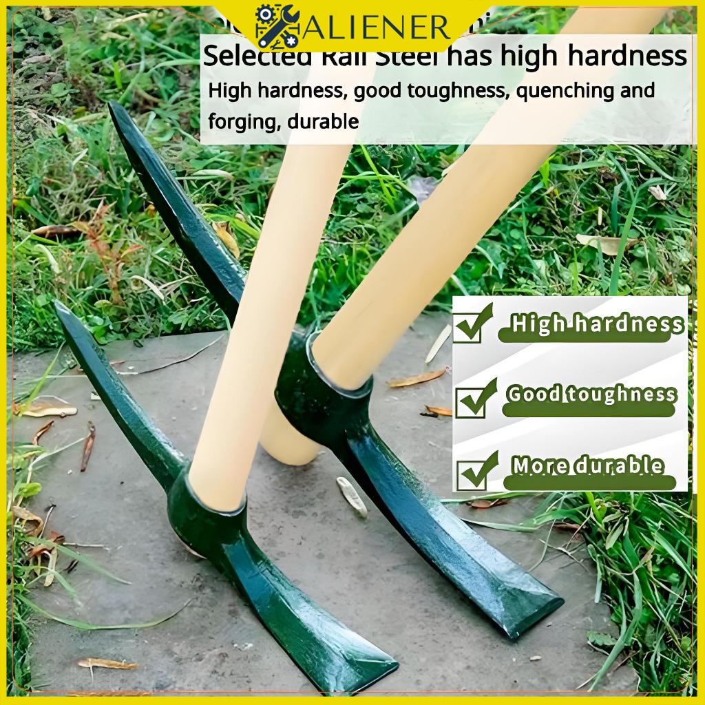 Metal Pick Mattock With Wood Handle Arrow Multi-Purpose Removable dual ...