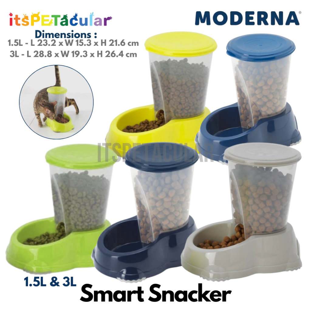 Moderna Smart Snacker 1.5L or 3L (Pet Food Dispenser) | Shopee Philippines