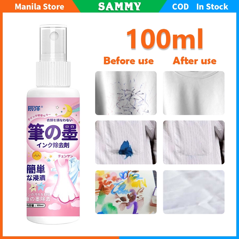 100ml Ink Stain Remover Ballpen Marker Clothes Japan Formula Fabric ...
