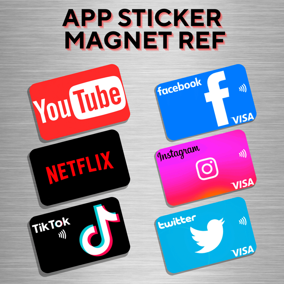 APP STICKER MAGNET REF | Shopee Philippines