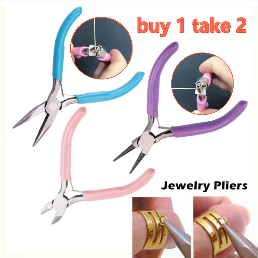 Jewelry Making Pliers Set Needle Nose Round Nose Diagonal Nose Pliers for  Ornament Craft