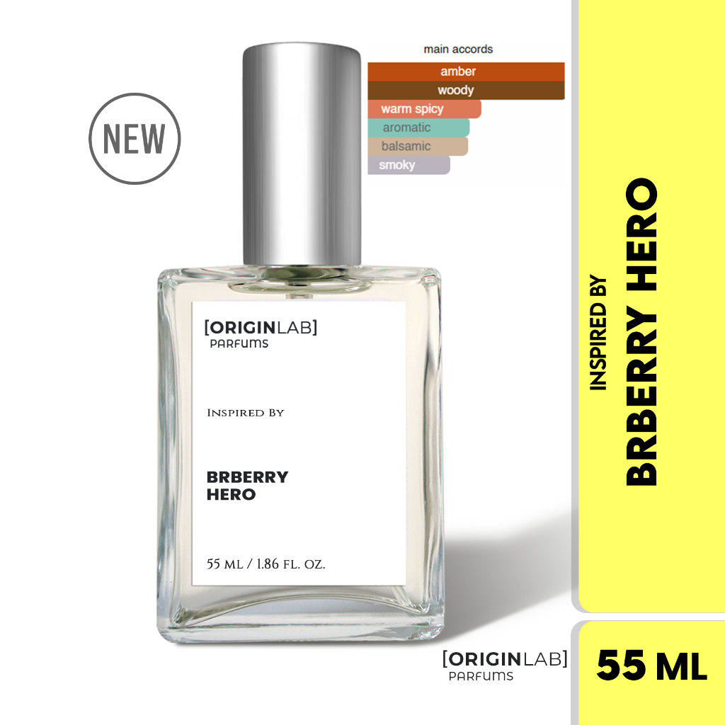 OriginLab -BRBRRY HERO edp Inspired Perfume for Men ORIGINLAB Parfum Oil  rich Fragrance scent