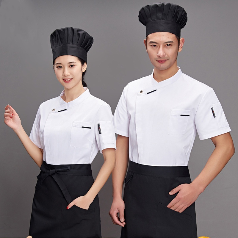 Chef Uniform For Men Women Jacket M-2XL Breathable Cotton Chef Jacket ...