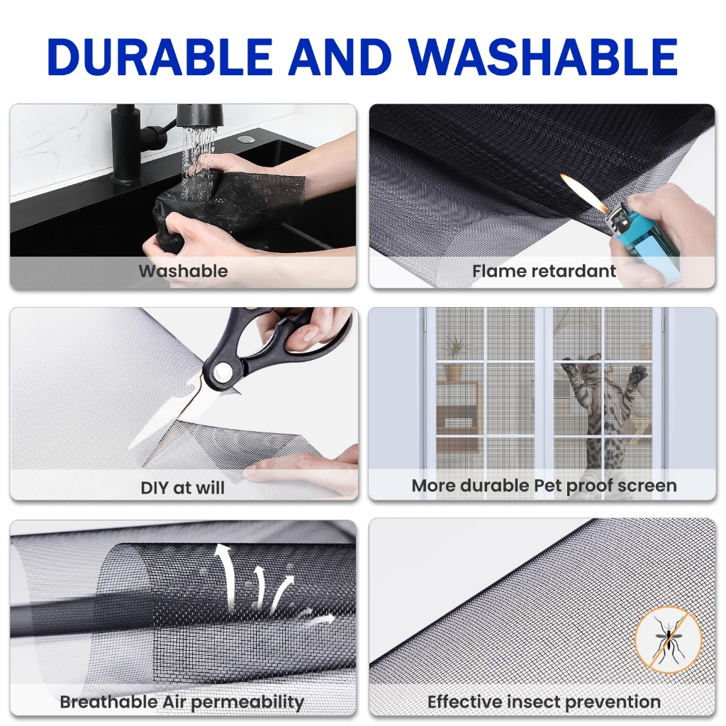 1 Meter Fiberglass Window Screen, Affordable Ventilation Screen, Screen ...