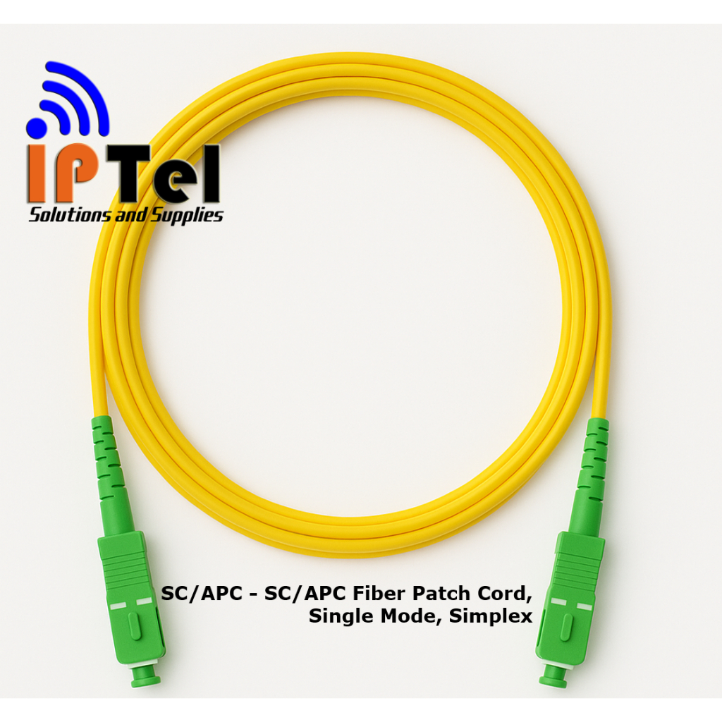 SC/APC - SC/APC Fiber Optic Patch Cord, Single Mode, Simplex (3 M ...