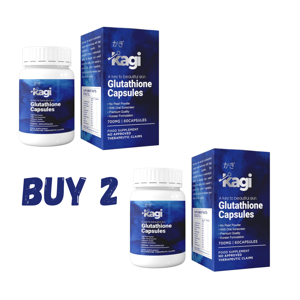 Buy 2 Kagi Glutathione with Herbal Mix Capsule 700mg/60 Capsules