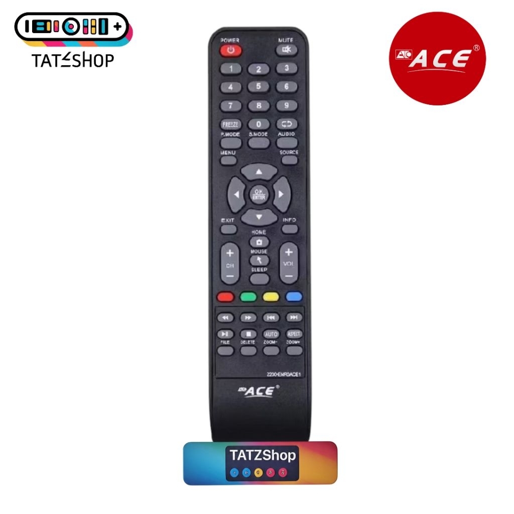 ACE LED TV Remote for All ACE LED Series Model 2200 ACE Remote | Shopee ...