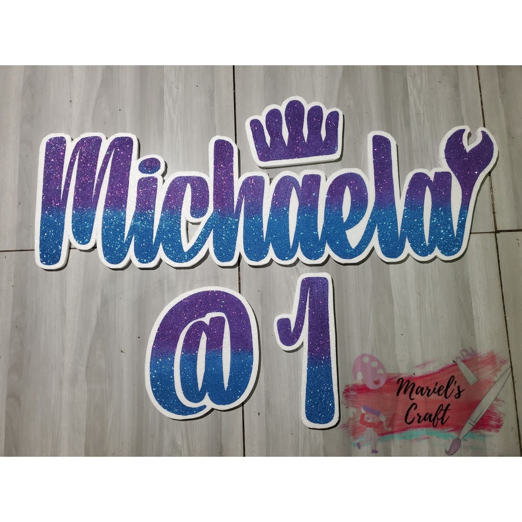 MERMAID Theme w/ Tail Styro Name Lettering | Shopee Philippines