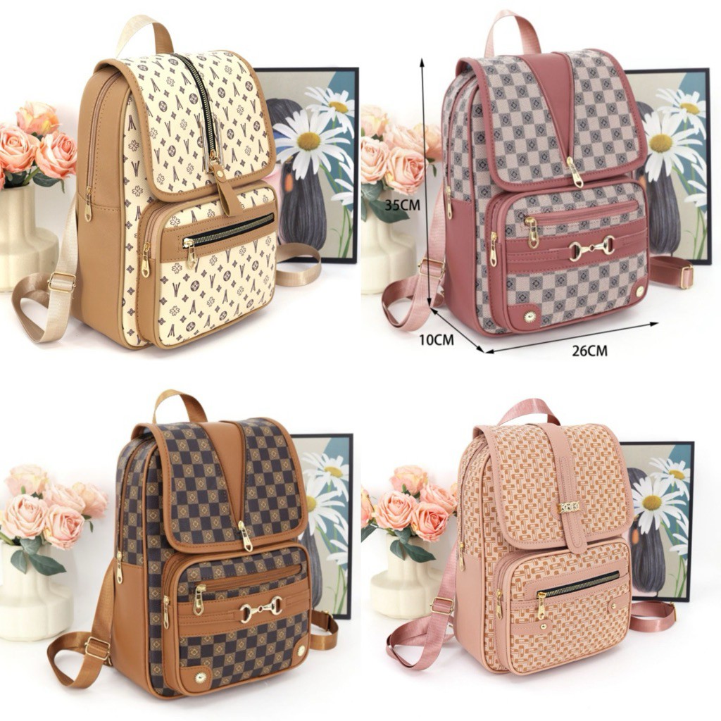 Fashion Ladies backpack with different design（35x10x26cm）#B 4 san ...