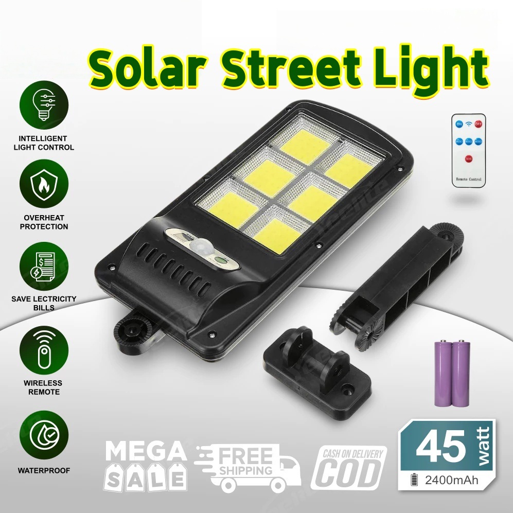 LED Solar Light 3 Mode Waterproof Human Body Sensor Solar Street Light ...
