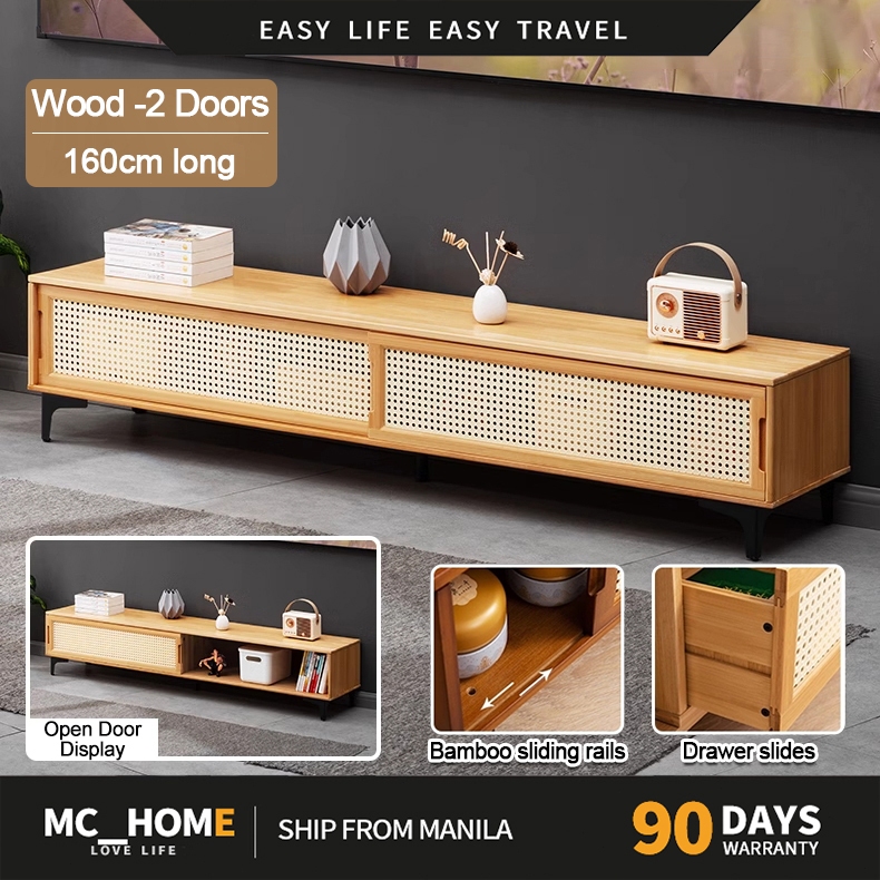 MC&HOME TV Rack Cabinet Furnitur TV Cabinet Modern TV Rack Stand Floor ...