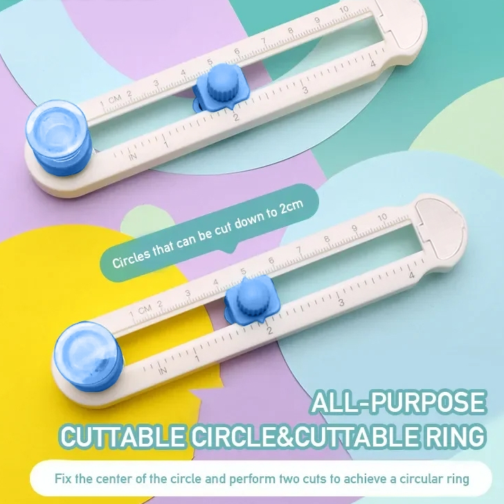GP-818-3 Mini 360° Adjustable Rotatable Circular Round Paper Cutter for ...