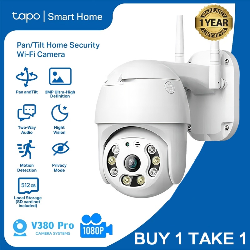 V380 PRO CCTV Camera 5K HD 360 Panoramic Night Vision BUY 1 TAKE 1 ...