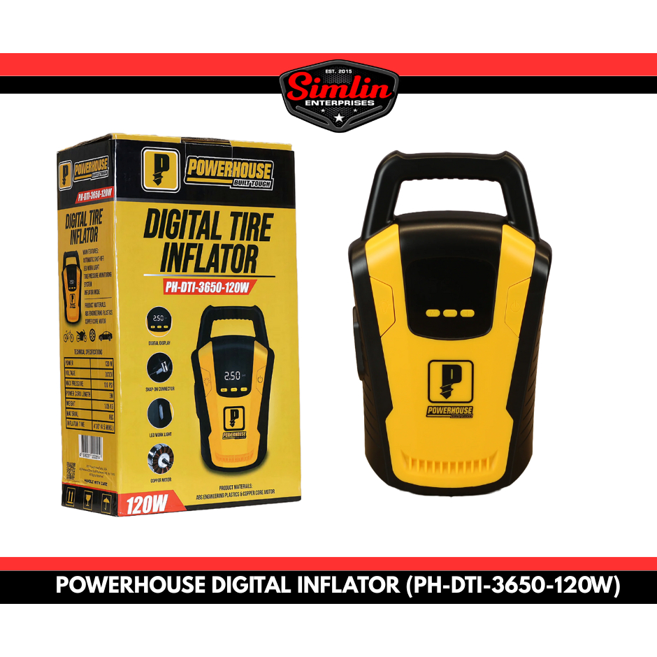 POWERHOUSE DIGITAL INFLATOR (PH-DTI-3650-120W) | Shopee Philippines