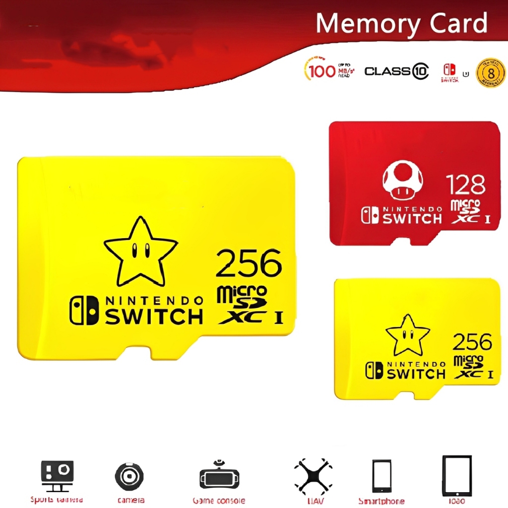 (COD)witch Nintendo SD Card UHS-1 C10 128GB 256GB Memory Card Micro SD ...