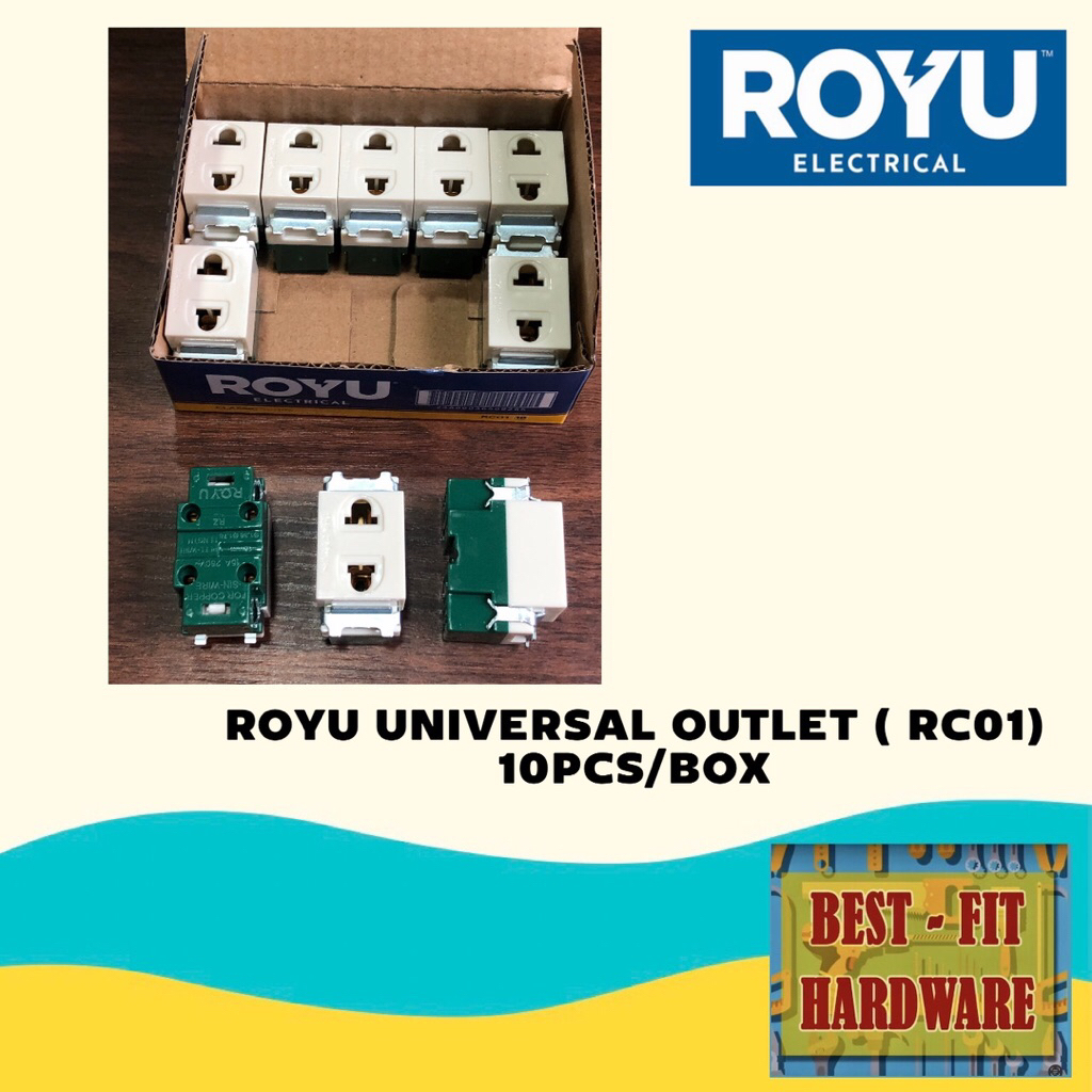 ROYU CLASSIC - UNIVERSAL OUTLET (RCO1) SOLD PER BOX (10PCS) | Shopee ...