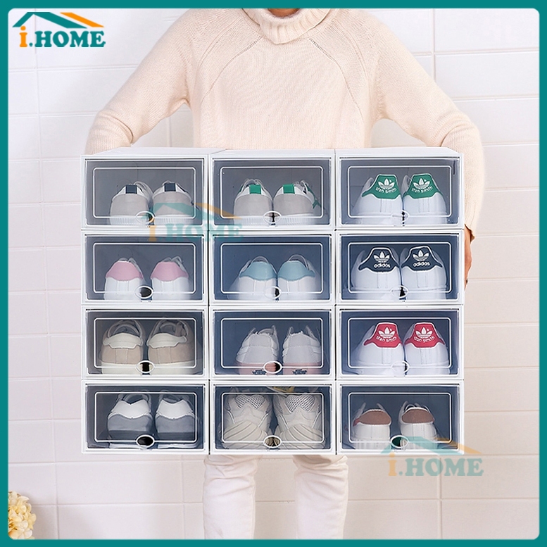 Plus Shoe Rack Organizer Storage Shoe Box Cabinet Organizer With Cover ...