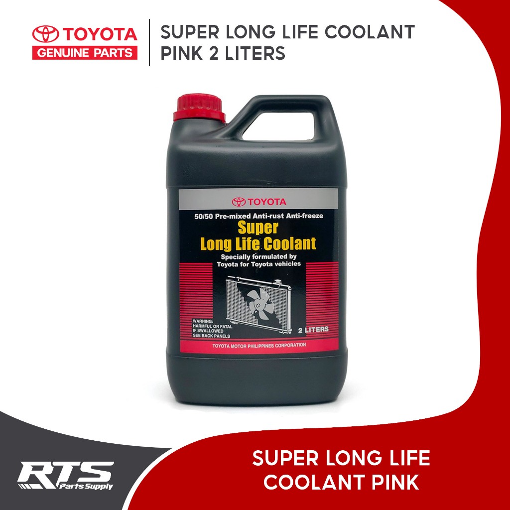 Toyota Genuine Coolant Pink Super Long Life - Ready to Use 2 Liters ...