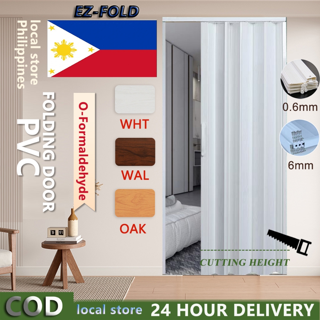 Accordion Sliding Door PVC Folding Door Partition Indoor Household