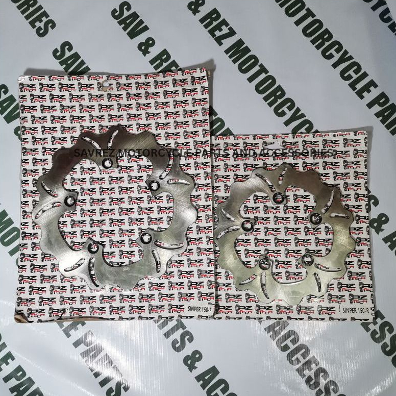 PZ TECH ROTOR DISC/ BRAKE DISCPLATE (FRONT& REAR) SET FOR SNIPER150 V1 ...