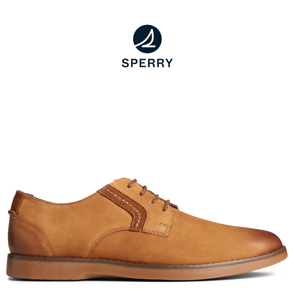 Sperry Men's Camden Oxford Slip-On Shoe - Burnished Leather, ASV Anti-Shock Technology, Lambskin Lining, Wingtip Design - View #9